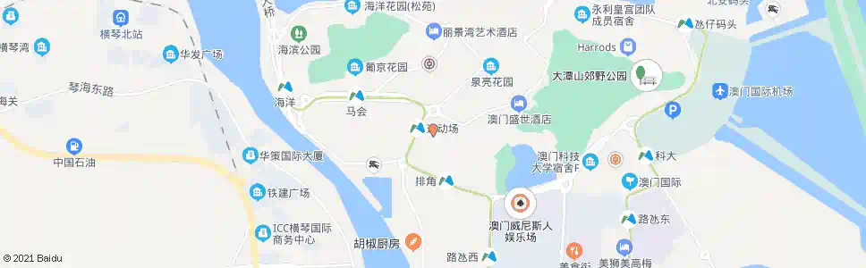 澳門運動場道_巴士站地圖_澳門巴士_妙搜巴士搜尋2025