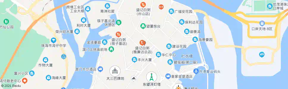 澳門雅廉訪_巴士站地圖_澳門巴士_妙搜巴士搜尋2025