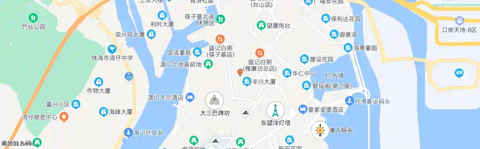 澳門連勝馬路_巴士站地圖_澳門巴士_妙搜巴士搜尋2025