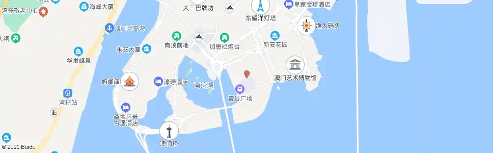 澳門城市日前地_巴士站地圖_澳門巴士_妙搜巴士搜尋2025