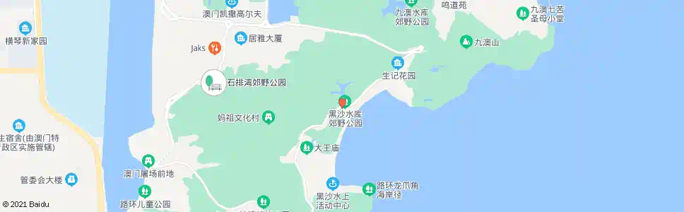 澳門黑沙水庫_巴士站地圖_澳門巴士_妙搜巴士搜尋2025