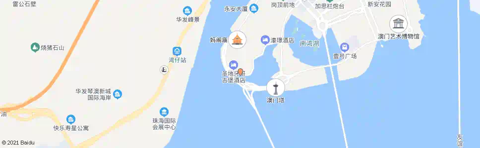 澳門半邊橙_巴士站地圖_澳門巴士_妙搜巴士搜尋2025