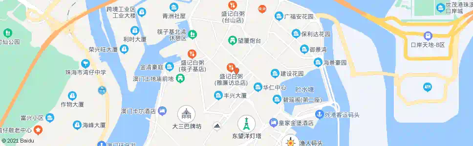 澳門雅廉訪(俾利喇)_巴士站地圖_澳門巴士_妙搜巴士搜尋2025