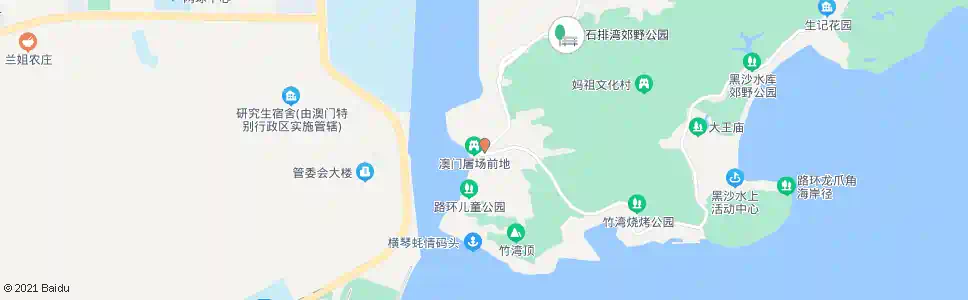 澳門路環市區總站_巴士站地圖_澳門巴士_妙搜巴士搜尋2025