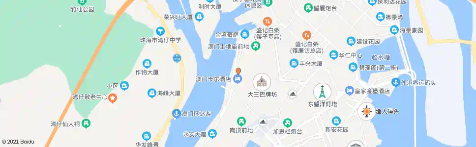 澳門沙欄仔_巴士站地圖_澳門巴士_妙搜巴士搜尋2025