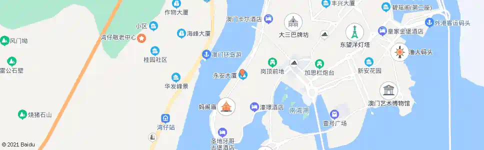 澳門河邊新街_巴士站地圖_澳門巴士_妙搜巴士搜尋2025