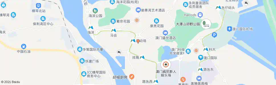 澳門澳門運動場_巴士站地圖_澳門巴士_妙搜巴士搜尋2025