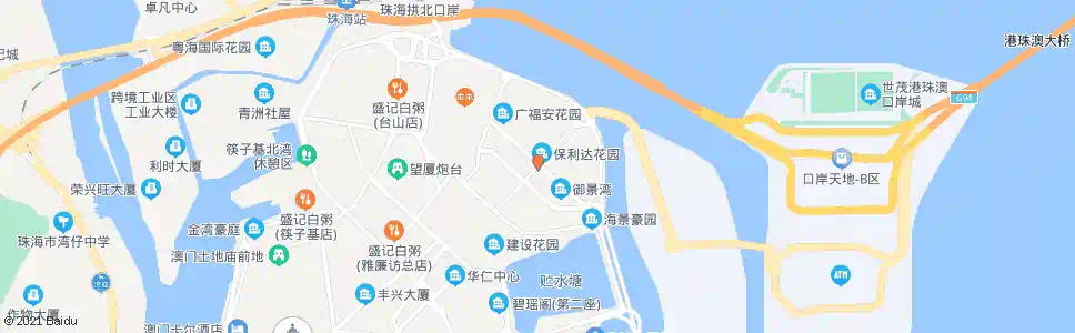 澳門東北大馬路(南行)_巴士站地圖_澳門巴士_妙搜巴士搜尋2025