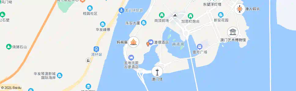 澳門衣灣斜港_巴士站地圖_澳門巴士_妙搜巴士搜尋2025