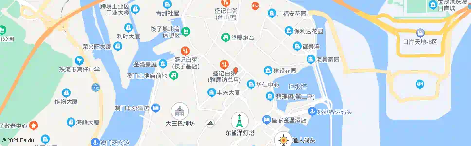 澳門雅廉花園_巴士站地圖_澳門巴士_妙搜巴士搜尋2025