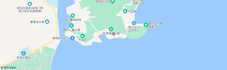 澳門竹灣海灘_巴士站地圖_澳門巴士_妙搜巴士搜尋2025