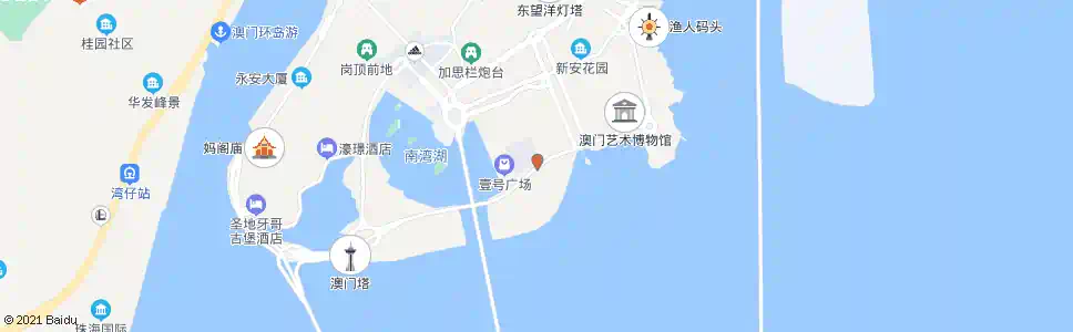 澳門孫逸仙大馬路(友誼大馬路)_巴士站地圖_澳門巴士_妙搜巴士搜尋2025