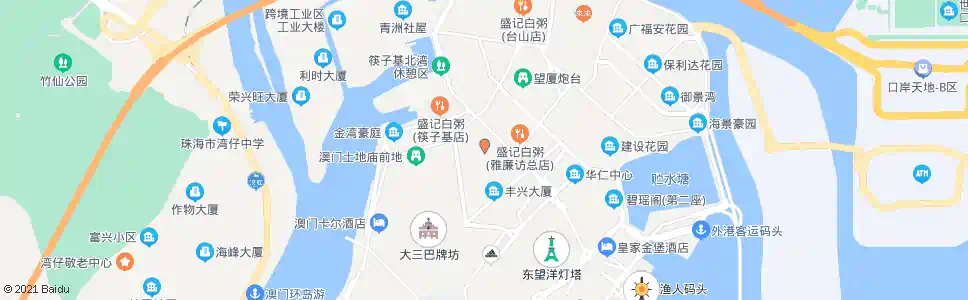 澳門連勝馬路(南行)_巴士站地圖_澳門巴士_妙搜巴士搜尋2025