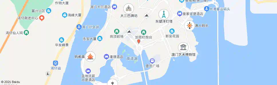 澳門亞馬喇前地總站_巴士站地圖_澳門巴士_妙搜巴士搜尋2025