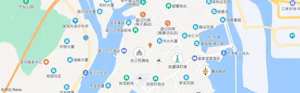 澳門鏡湖醫院_巴士站地圖_澳門巴士_妙搜巴士搜尋2025