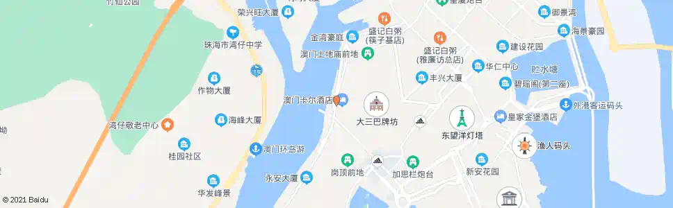 澳門內港(停車場)_巴士站地圖_澳門巴士_妙搜巴士搜尋2025