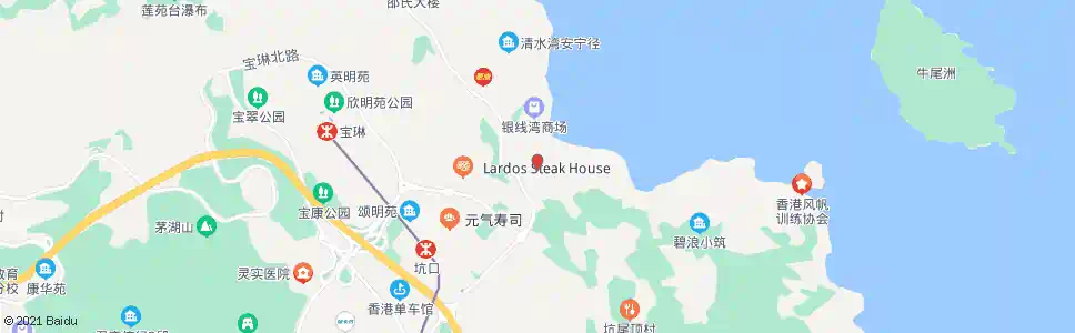 香港清水灣半島_巴士站地圖_香港巴士_妙搜巴士搜尋2025