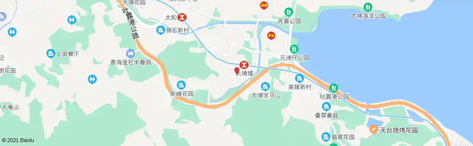 香港大埔墟(新達廣場)_巴士站地圖_香港巴士_妙搜巴士搜尋2025