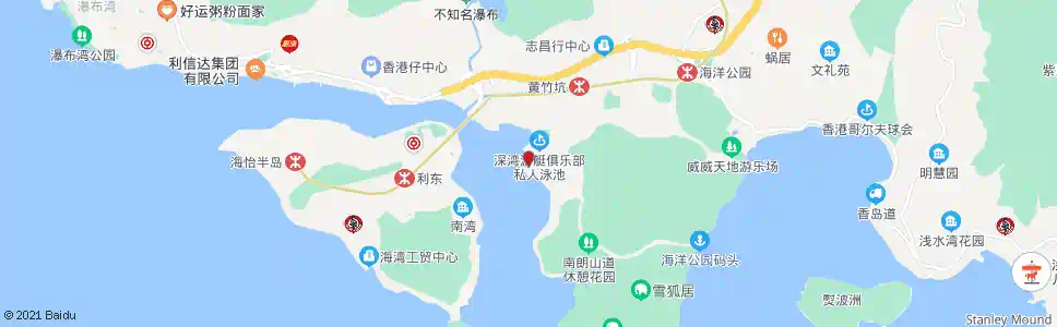 香港深灣_巴士站地圖_香港巴士_妙搜巴士搜尋2025