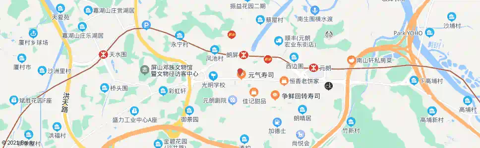 香港安信街(元朗廣場)_巴士站地圖_香港巴士_妙搜巴士搜尋2025