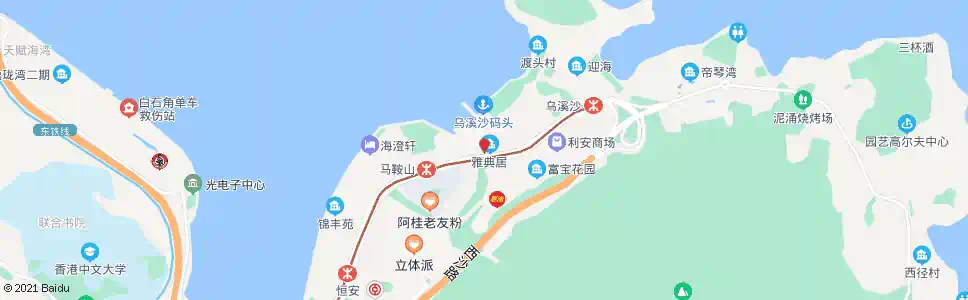 香港馬鞍山(雅典居)_巴士站地圖_香港巴士_妙搜巴士搜尋2025