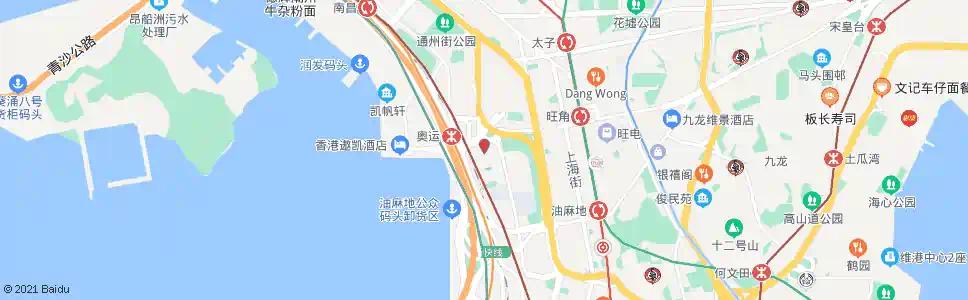 香港奧海城二期(櫻桃街)_巴士站地圖_香港巴士_妙搜巴士搜尋2025