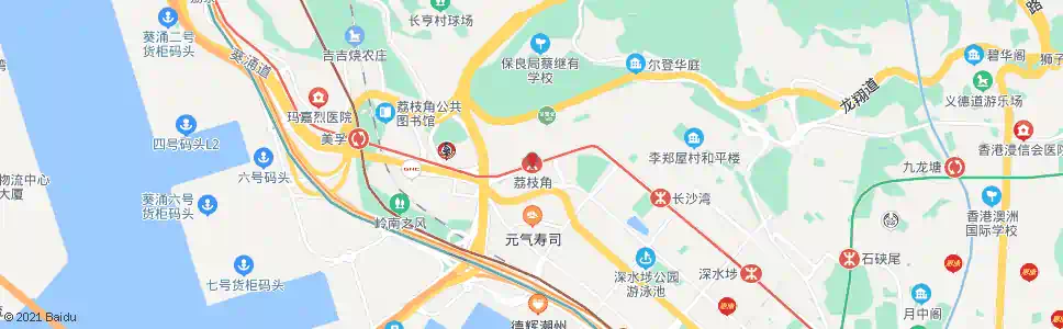 香港利枝道_巴士站地圖_香港巴士_妙搜巴士搜尋2025