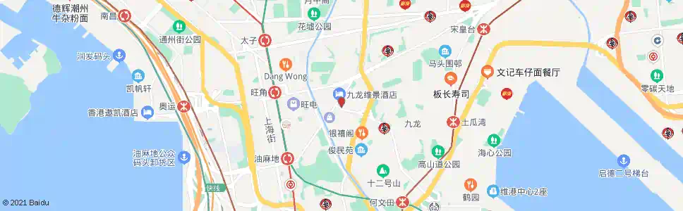 香港培正道(九龍公共圖書館)_巴士站地圖_香港巴士_妙搜巴士搜尋2025