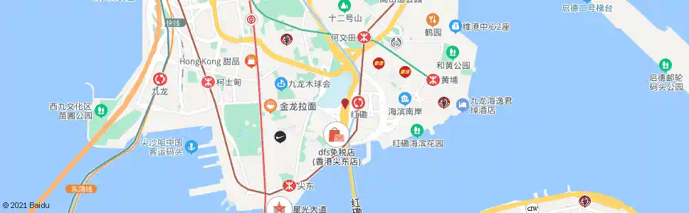 香港東區海底隧道收費廣場_巴士站地圖_香港巴士_妙搜巴士搜尋2025