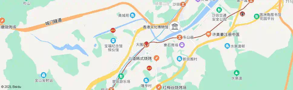 香港大圍鐵路站總站_巴士站地圖_香港巴士_妙搜巴士搜尋2025