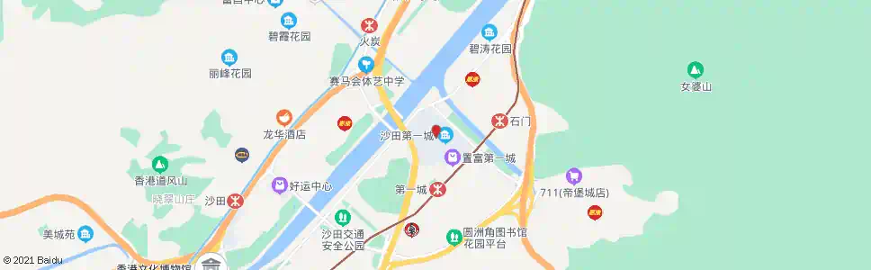 香港沙田第一城(銀城街)_巴士站地圖_香港巴士_妙搜巴士搜尋2025