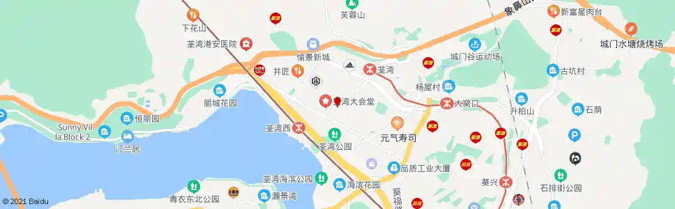 香港楊屋道街市(萬景峰)_巴士站地圖_香港巴士_妙搜巴士搜尋2025