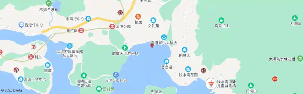 香港深水灣_巴士站地圖_香港巴士_妙搜巴士搜尋2025