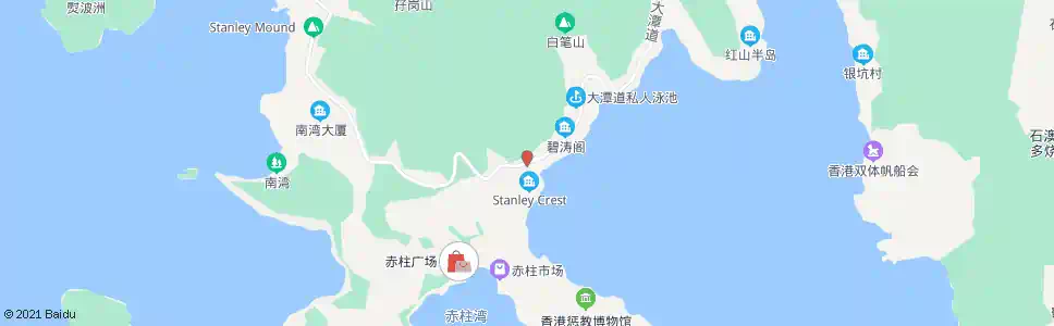香港赤柱峽道交匯處_巴士站地圖_香港巴士_妙搜巴士搜尋2025