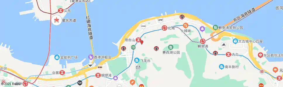 香港金文泰中學_巴士站地圖_香港巴士_妙搜巴士搜尋2025