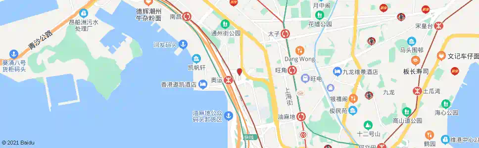 香港富貴街(大角咀道)_巴士站地圖_香港巴士_妙搜巴士搜尋2025