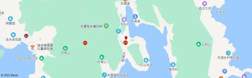 香港大潭道(南)_巴士站地圖_香港巴士_妙搜巴士搜尋2025