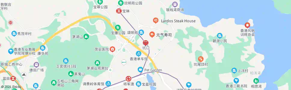 香港南豐廣場坑口MTR東港城_巴士站地圖_香港巴士_妙搜巴士搜尋2025