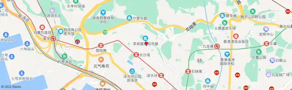 香港李鄭屋邨寶熙苑漢花園古墓_巴士站地圖_香港巴士_妙搜巴士搜尋2025