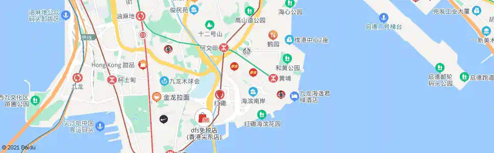 香港紅磡灣中心_巴士站地圖_香港巴士_妙搜巴士搜尋2025