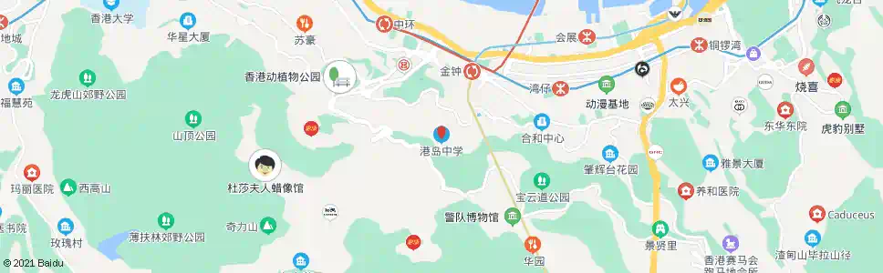 香港西港島中學_巴士站地圖_香港巴士_妙搜巴士搜尋2025