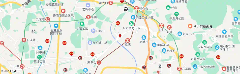 香港譽港灣(新蒲崗裁判署)_巴士站地圖_香港巴士_妙搜巴士搜尋2025