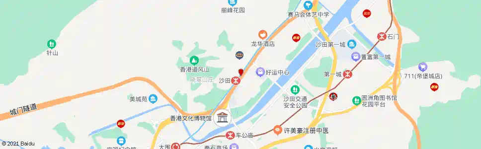 香港沙田山莊_巴士站地圖_香港巴士_妙搜巴士搜尋2025