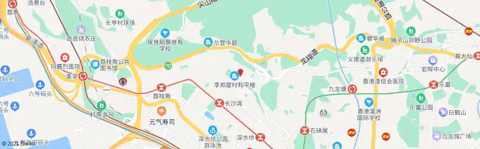 香港李鄭屋邨禮讓樓_巴士站地圖_香港巴士_妙搜巴士搜尋2025