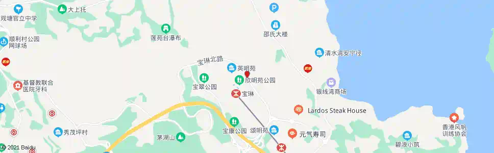 香港將軍澳賽馬會診所_巴士站地圖_香港巴士_妙搜巴士搜尋2025