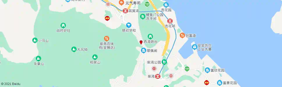 香港柴灣道(筲箕灣官立中學)_巴士站地圖_香港巴士_妙搜巴士搜尋2025