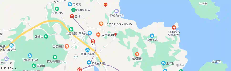 香港將軍澳醫院_巴士站地圖_香港巴士_妙搜巴士搜尋2025