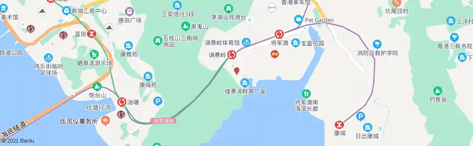 香港維景灣畔健明邨_巴士站地圖_香港巴士_妙搜巴士搜尋2025