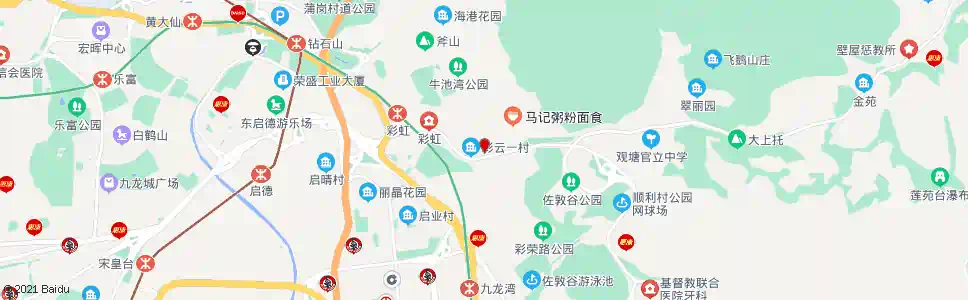 香港彩雲邨白虹樓_巴士站地圖_香港巴士_妙搜巴士搜尋2025