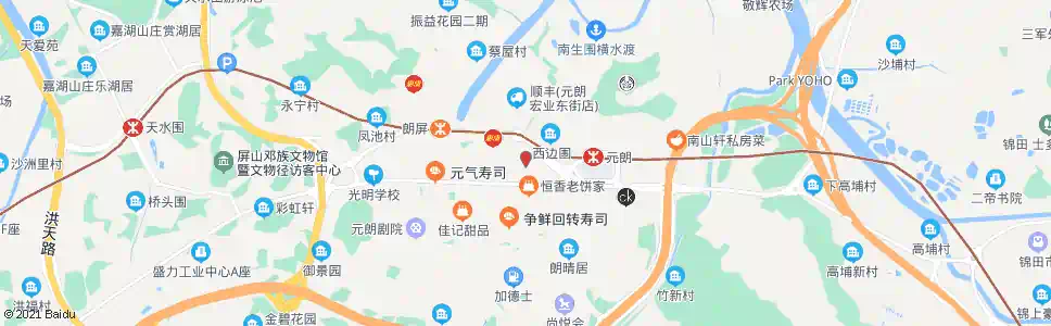 香港元朗(泰豐街)_巴士站地圖_香港巴士_妙搜巴士搜尋2025